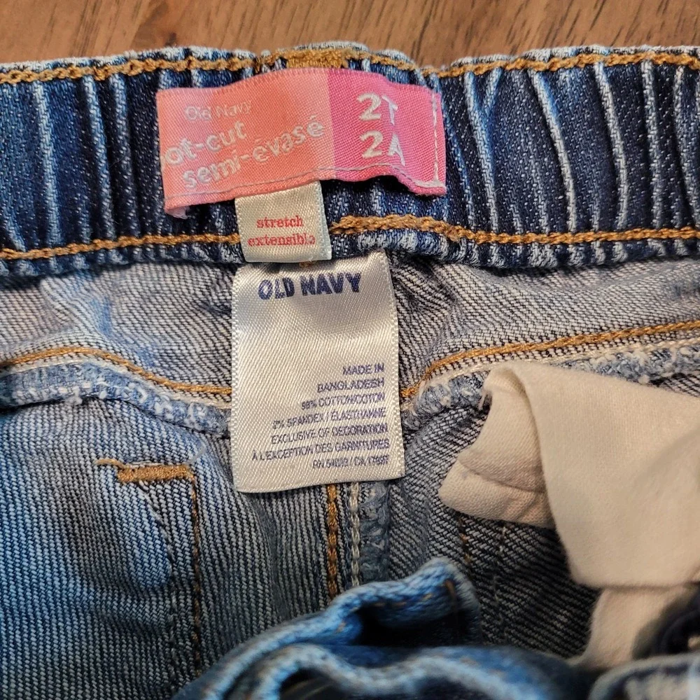 Old‎ Navy Boys toddler Boot Cut Semi Evase adjustable jeans size 2T Medium Wash